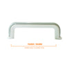 1228 Gray White Plastic Pull Handle