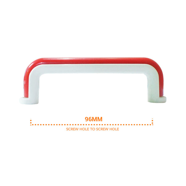 1228 Red White Plastic Pull Handle