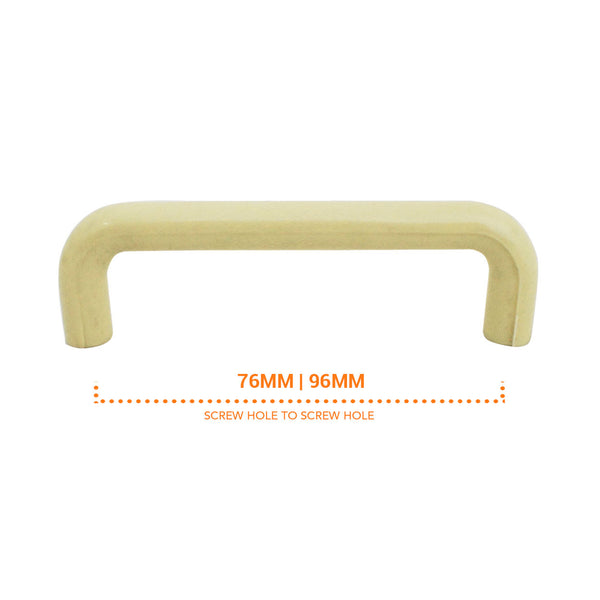 1229 Plain Beige Plastic Pull Handle