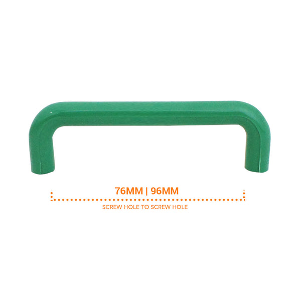 1229 Plain Green Plastic Pull Handle