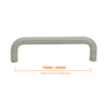 1229 Plain Gray Plastic Pull Handle