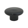 1230 Plain Black Plastic Knob - Magnificent Marketing (DIY Builders Hardware)