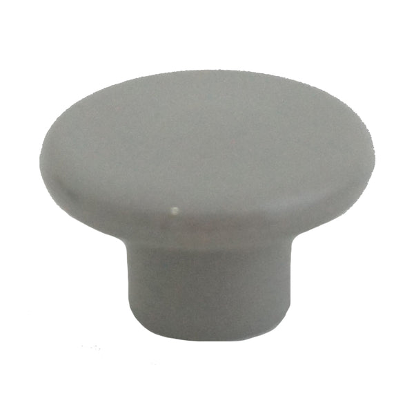 1230 Plain Gray Plastic Knob - Magnificent Marketing (DIY Builders Hardware)
