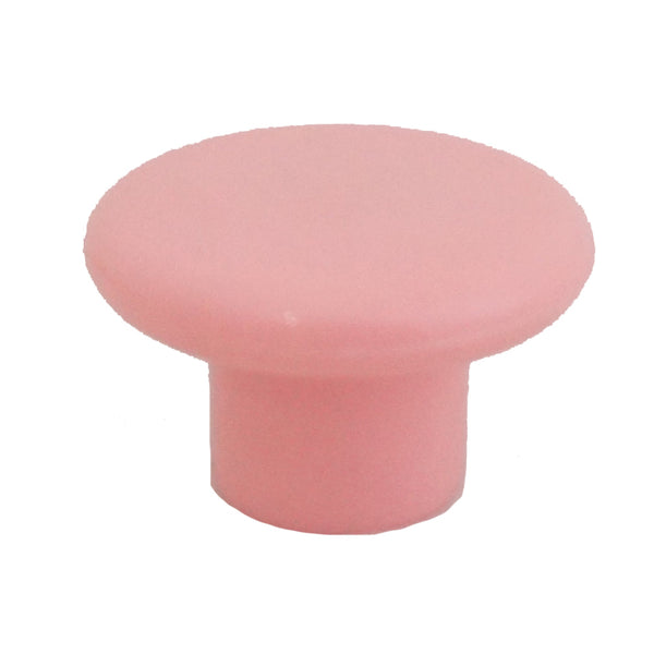 1230 Plain Pink Plastic Knob - Magnificent Marketing (DIY Builders Hardware)