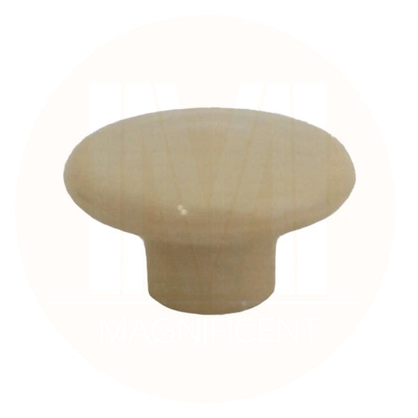 1230 Plain Beige Plastic Knob