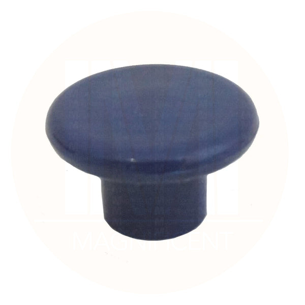 1230 Plain Blue Plastic Knob