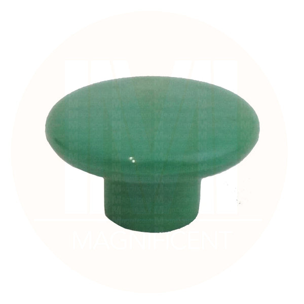 1230 Plain Green Plastic Knob