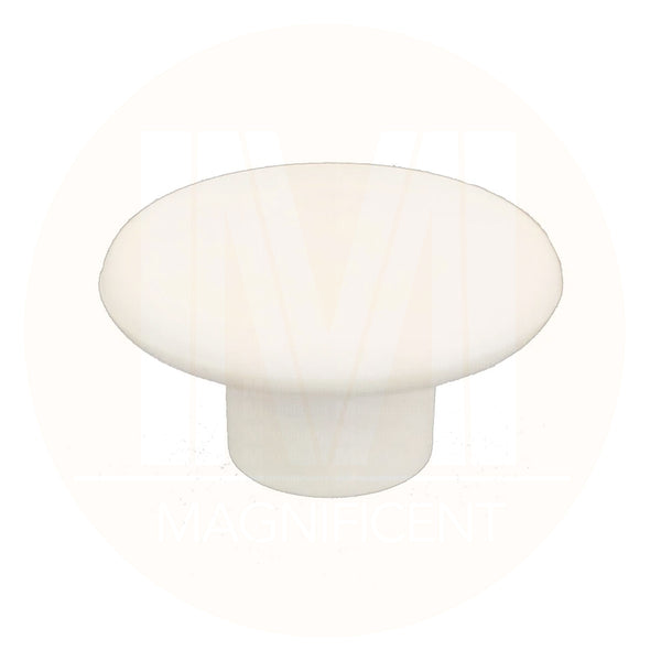 1230 Plain Ivory Plastic Knob