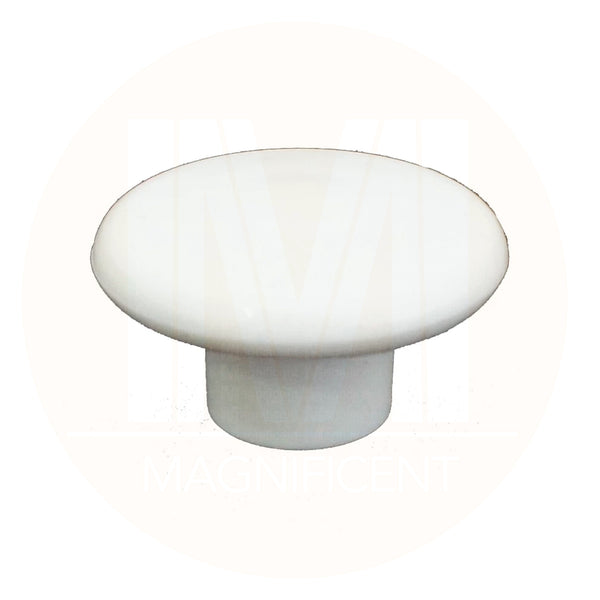 1230 Plain White Plastic Knob