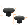 1230 Plain Black Plastic Knob