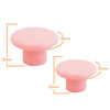 1230 Plain Pink Plastic Knob