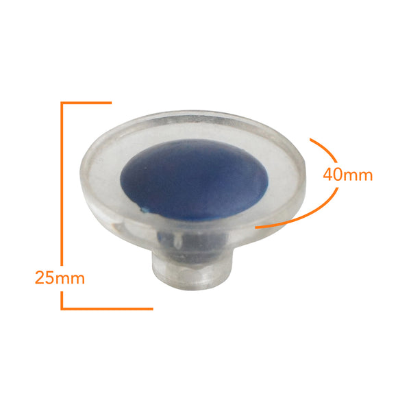 1231 Blue Decorative Plastic Knob Handle