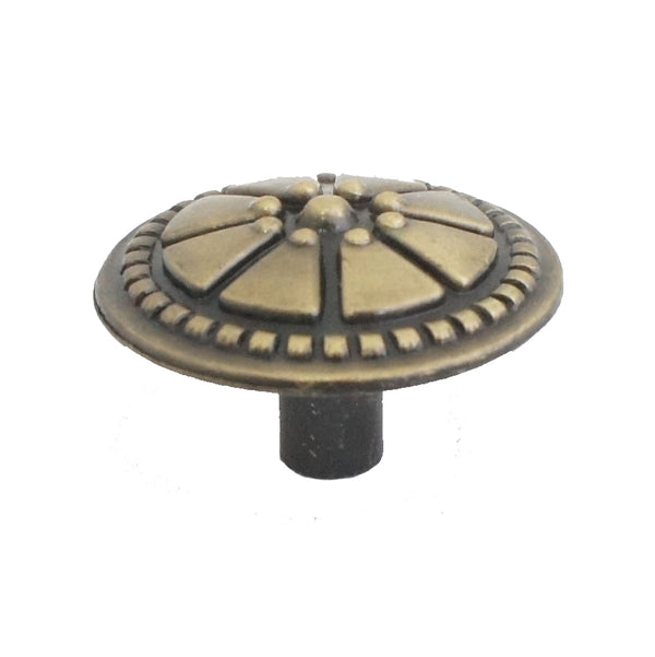 1269 Classic Antique Brass Knob - Magnificent Marketing (DIY Builders Hardware)