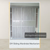 Aluminum Profile Sliding Wardrobe Mechanism Set