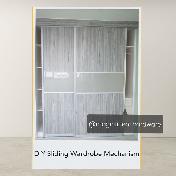 Aluminum Profile Sliding Wardrobe Mechanism Set