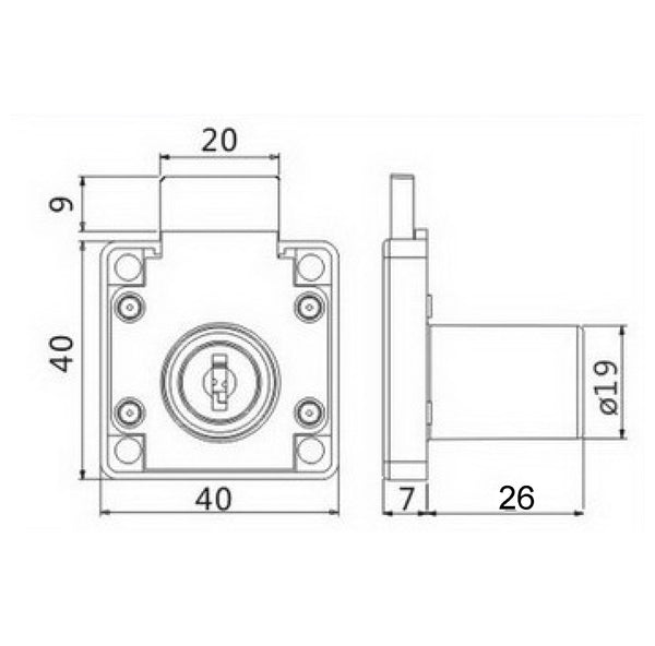 Evergood 137 Drawer Lock