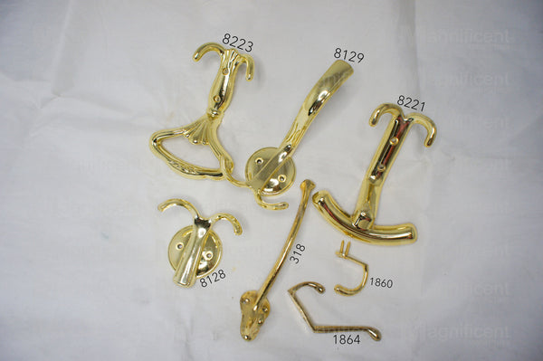 Brass Plated Tieback Hook