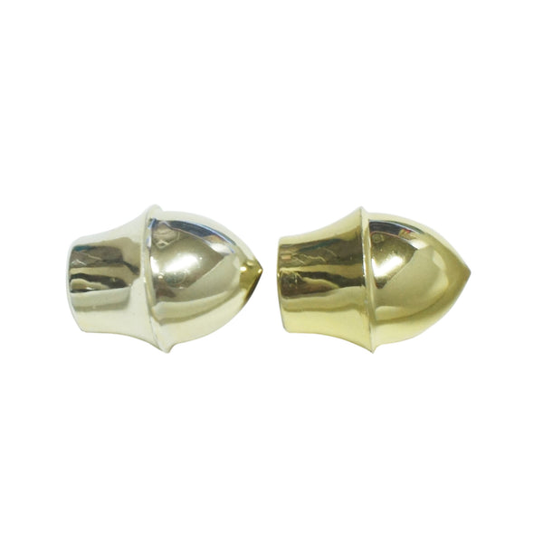 Curtain Rod End Cap (13mm) Brass or Silver