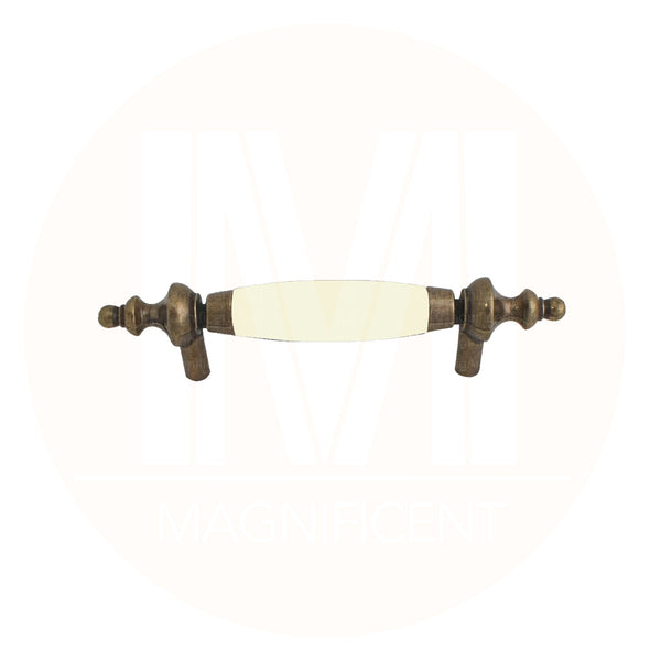 1401 Beige Antique English Classy Ceramic Pull