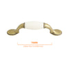 1404 White / Antique English Classy Ceramic Pull