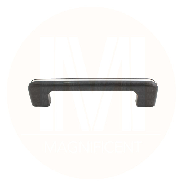 164 Black with White Stripes Plastic Pull