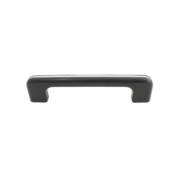 164 Black with White Stripes Plastic Pull