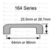 3049 Plastic Dynasty Granite Pull Handle