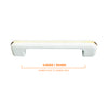 164 White with Gold Stripes Plastic Pull