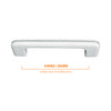 164 White with Gray Stripes Plastic Pull