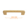 164 Oak with Gold Stripes Plastic Pull