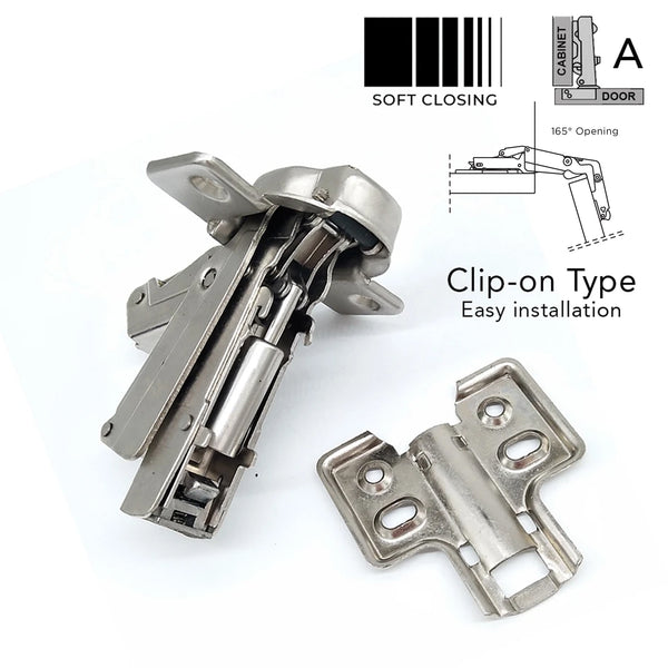 Giano 180 Degree Soft Close Full Overlap Hinge