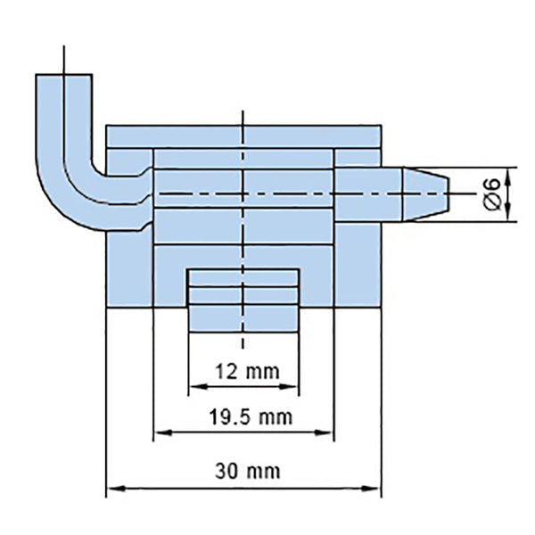 171 Black Control Box Hinge (Small)