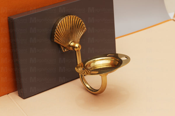 Solid Brass Toothbrush and Tumbler Holder