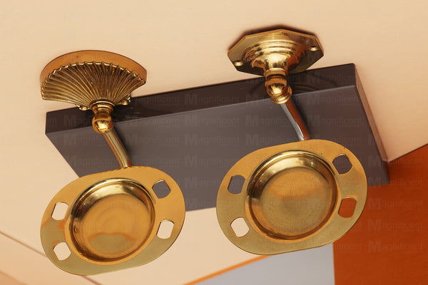 Solid Brass Toothbrush and Tumbler Holder