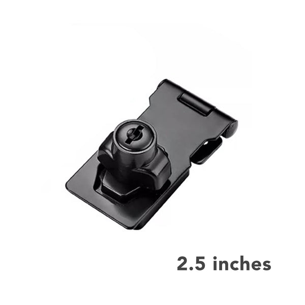 Black Keyed Hasp Lock