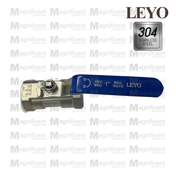 Leyo Stainless 304 Ball Valve 200 psi (1pc Design)