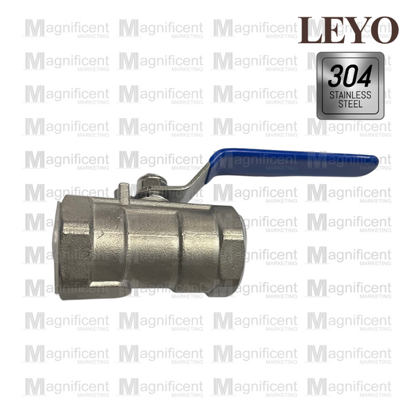 Leyo Stainless 304 Ball Valve 200 psi (1pc Design)