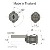 Cyber 201Q Central Lock (Silver)