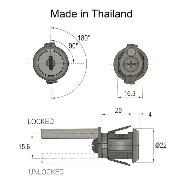 Cyber 201Q Central Lock (Silver)