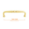 2117 Classy Solid Brass Pull