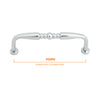 2119 Plain Chrome Pull Handle