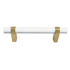 2169 Classy White Solid Brass Pull