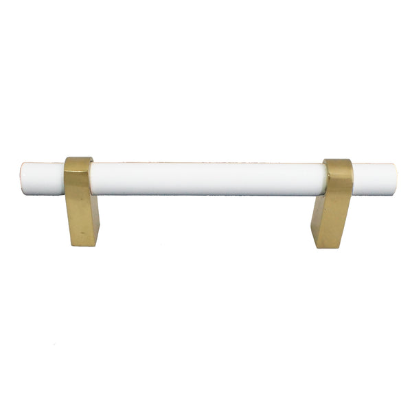 2169 Classy White Solid Brass Pull