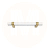 2169 Classy White Solid Brass Pull