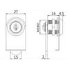 Evergood 218 Glass Cam Lock