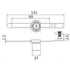 Evergood 220 Glass Lock with Ratchet Bar
