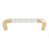 2372 Acrylic Crystal Like Brass Pull