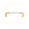 2372 Acrylic Crystal Like Brass Pull