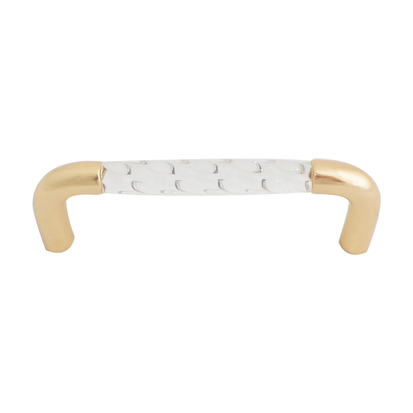 2372 Acrylic Crystal Like Brass Pull