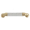 2374 Acrylic Crystal Like Brass Pull